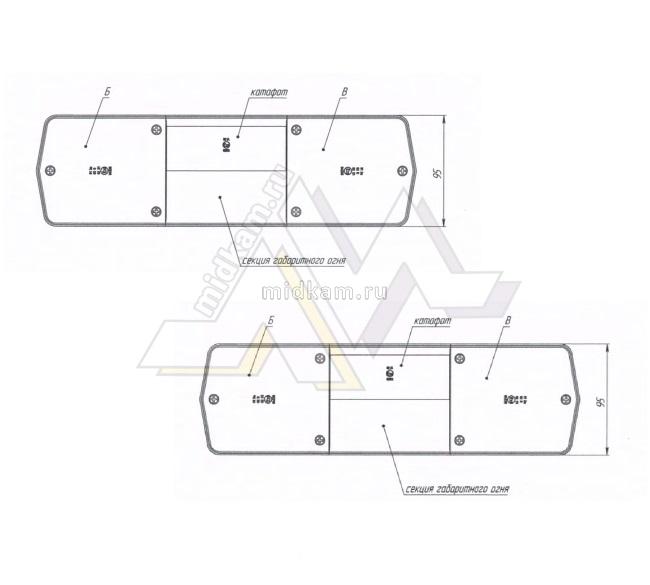 Фонари задние на 6-ти болтах КОМПЛЕКТ / Сакура Фонари задние на 6-ти болтах КОМПЛЕКТ / Сакура